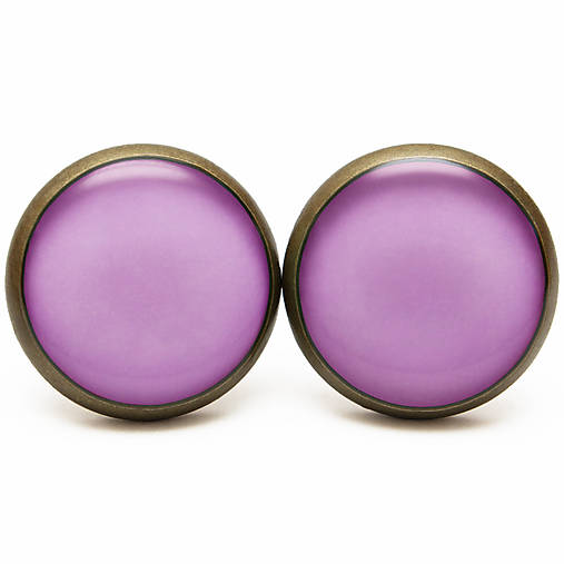 Náušnice - Farby Jesene 2014 - Radiant Orchid - Žiarivá Orchidea - 5995348_