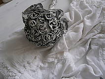 Kytice pre nevestu - Svadobná kytica z mojej kolekcie v štýle Shabby chic - 5994135_