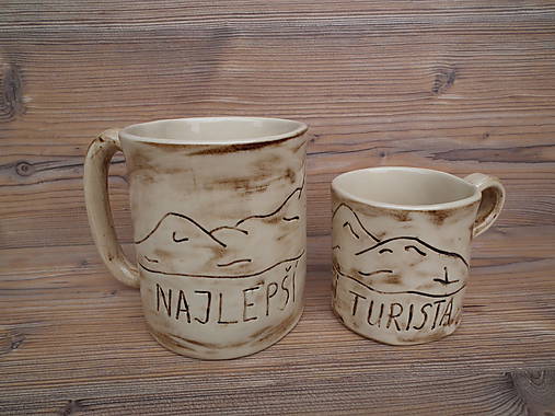 Nádoby - Sada krígľa na pivo a hrnčeka + práca na zákazku - 6000071_