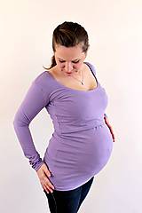 Oblečenie na dojčenie - Dojčiace tričko 3v1 dlhý rukáv - 6010985_