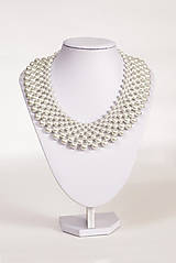 Náhrdelníky - biely náhrdelník white dream - "čas perly" - 6009688_