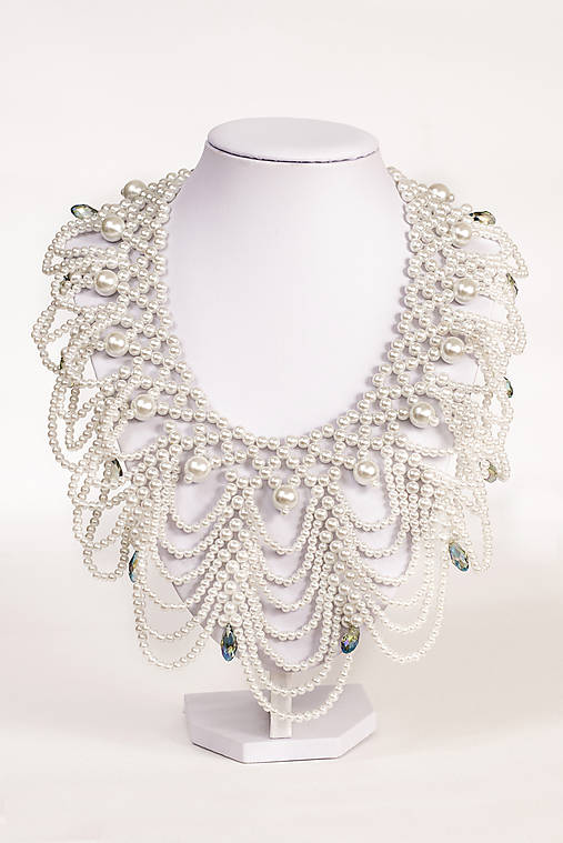 biely náhrdelník white dream - "čas perly"