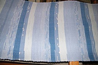 Úžitkový textil - Tkaný koberec modro ladený - 6010481_