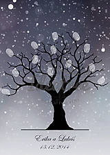  - Svadobný obraz strom zimný - 6016462_