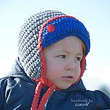Detské čiapky - Zimná ušianka ... "letecká IX." - 6024699_