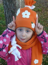 Detské čiapky - Rozkvitnutý pomaranč - 6022692_