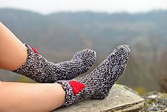 Ponožky, pančuchy, obuv - Hnedé ponožky - 6028900_