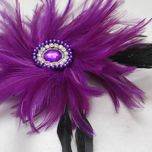 Ozdoby do vlasov - Masqaurade ... fascinator, spona - 6033066_