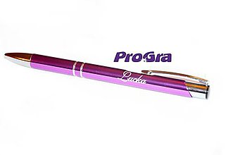 Iné - fialkové pero s Vašim nápiskom_AKCIA - 6030417_
