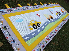Detský textil - autíčková v žltom šate - 6031151_