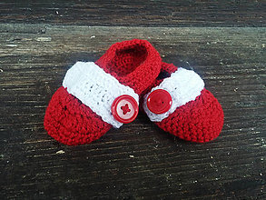 Detské topánky - Červené papučky (do 2,5 rokov) - 6045011_