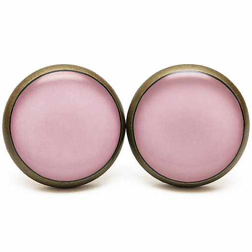 Náušnice - Farby Jesene 2015 - Cashmire Rose - Ružový Kašmír (stainless steel - 12mm) - 6045863_