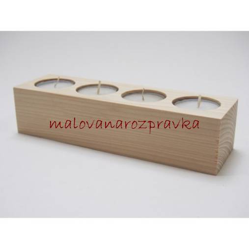  - Masívny stojan na 4 sviečky - 6041656_