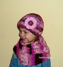 Detské čiapky - Hackovano pletena supravka - 6045983_