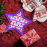 Dekorácie - Folk vianočné ozdoby 100% autorská tvorba - 6049442_