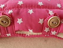 Detský textil - Merino Blankets 75 x 105 cm Hviezdička ružová pink - 6071748_