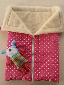 Detský textil - Merino Blankets 75 x 105 cm Hviezdička ružová pink - 6071697_