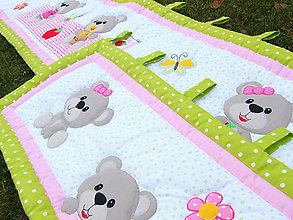 Detský textil - zástena "Mackovia na pikniku" - 6067881_
