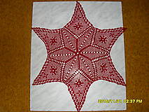 Úžitkový textil - červena hviezda - 6089424_