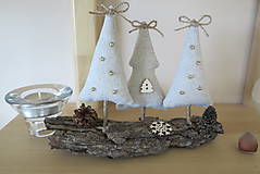 Dekorácie - Vianočné stromčeky na kôre - 6093330_