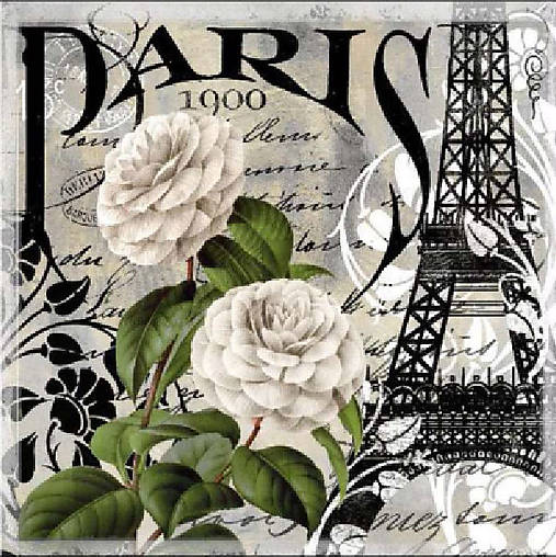  - Servítka "Paris 1900" - 6104685_