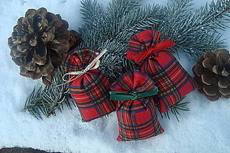 Dekorácie - Vianočné levandulové vrecká - 6106734_
