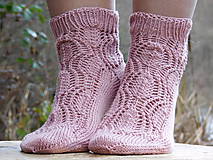 Ponožky, pančuchy, obuv - staroružová v bavlne (v.38-40) - 6125746_