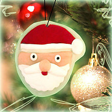 Dekorácie - Svietiaca vianočná dekorácia (Santa) - 6129887_