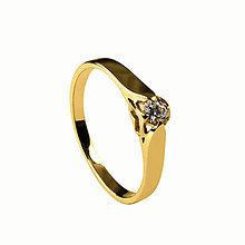 Prstene - Briliantový prsteň V - B - 6132974_