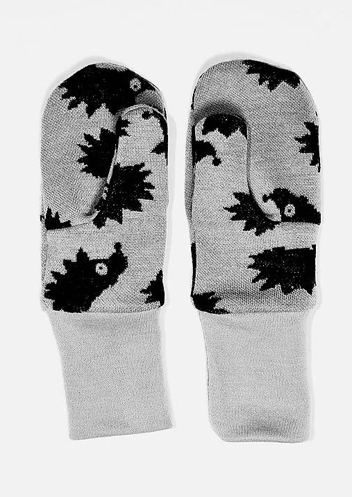 Detské doplnky - Palčiaky - dvojvrstvové / obojstranné, 2-3 roky - MERINO VLNA - 6140646_