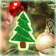 Dekorácie - Svietiaca vianočná dekorácia (vianočný stromček) - 6145742_