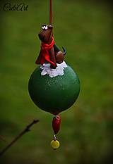 Dekorácie - Vianočná guľa Aierdale teriér - závesná dekorácia - 6151709_