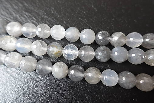 Minerály - Kremeň mrakový I fazetovaný 10mm - 6177758_