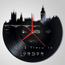 Hodiny - LONDON - Vinyl clocks - 6183408_