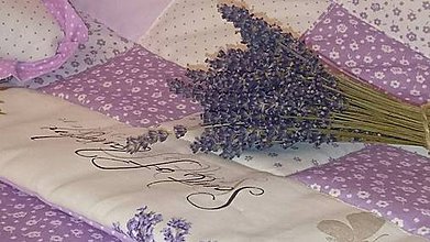Úžitkový textil - Patchwork súprava - deka, 4 vankúše - Provence. - 6195713_