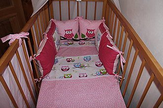 Detský textil - Ružové sovičky 2 - 6200029_