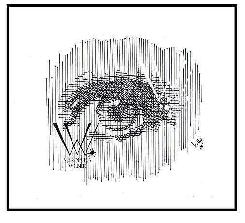Obrazy - Línie - oko (print v ráme) - 6199769_