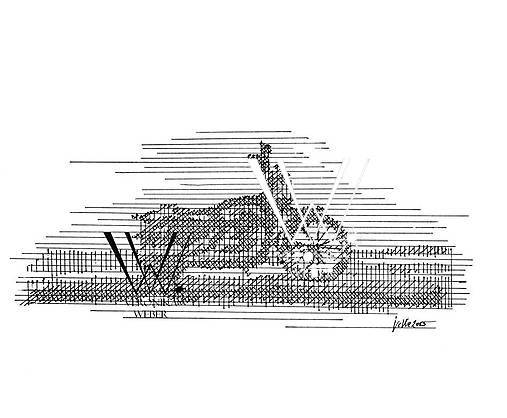 Grafika - Línie - Motorka (print v ráme) - 6200144_