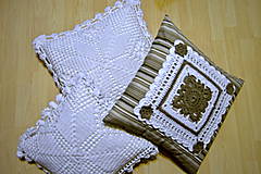 Úžitkový textil - vankúšik biely sen - 6211975_