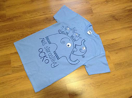 Maľované pánske tričko pre starostlivého ocka (s menami)