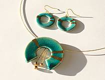 Sady šperkov - Tyrkysovo guličkový set - 6215524_