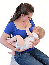 Oblečenie na dojčenie - Dojčiace tričko 3v1 krátky rukáv - s čipkou - 6215501_