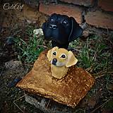 Sochy - Oči plné lásky Duo - busty psíkov podľa fotografie - 6220558_