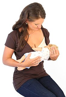 Oblečenie na dojčenie - 3v1 tričko pre tehotné, dojčiace, nedojčiace - kr. rukav - V - 76 farieb - 6223171_
