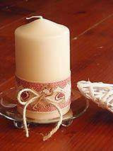 Sviečky - Vintage sviečka s kľúčikom - 6224226_