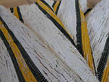 Úžitkový textil - Koberec so žiarivo žltými pásmi 250x74cm - 6222944_