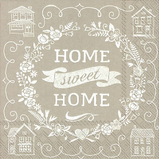  - Servítka "Home sweet home linen", ihneď - 6228602_