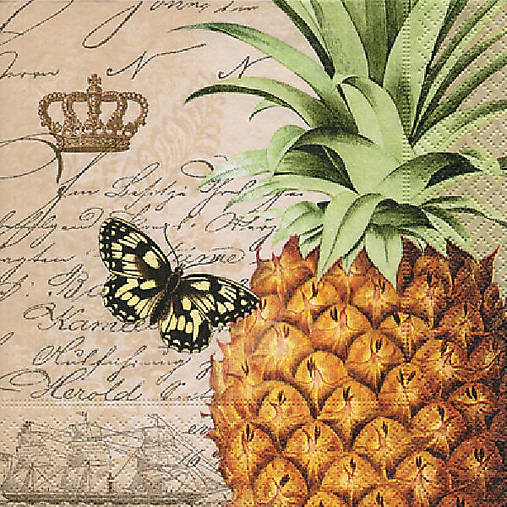  - Servítka "Royal pineapple", ihneď - 6228912_