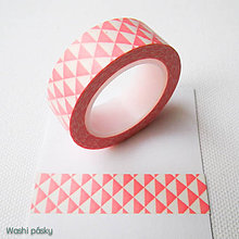 Papier - ružové trojuholníky - 6231777_