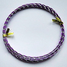 Suroviny - Ozdobný drôt 1,7mm (fialová-2m) - 6237008_